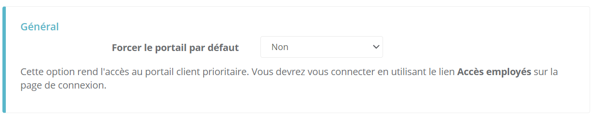 portail url forcé